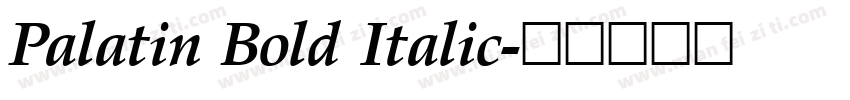 Palatin Bold Italic字体转换